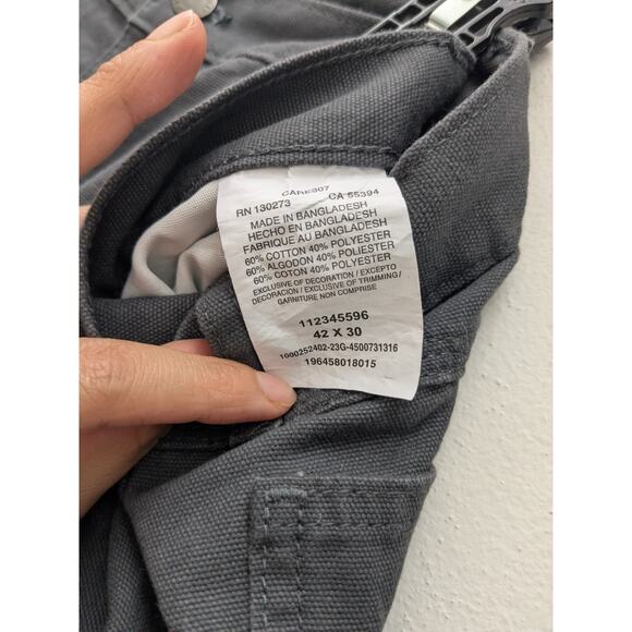 Wrangler Men's Jeans Pants Gray Workwear Work Carpenter Utility Sz 42x30 - Picture 8 of 12